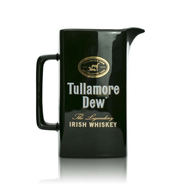 1x Tullamore Dew verre à whiskey tasse rectangle vert pichet argile grand