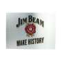 1x Jim Beam Whiskey enseigne lumineuse plexiglas sur plaque aluminium avec support mural