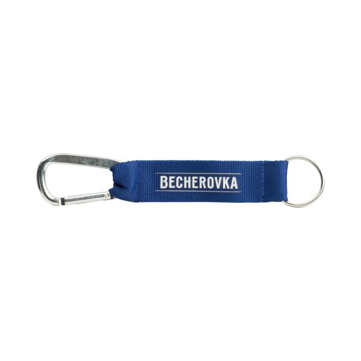 Becherovka Vodka Porte-clés Mousqueton Key Ring Porte-clés bleu Crochet