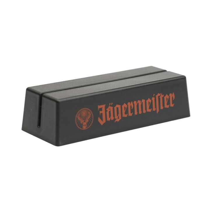 Jägermeister Liqueur Présentoir de table Porte-cartes Noir Logo Menu Cartes Déco