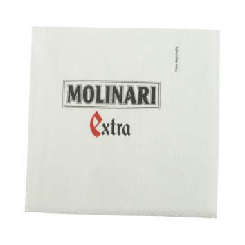 50x Molinari Extra Sambuca Serviettes 3 plis Tissue 15x15...