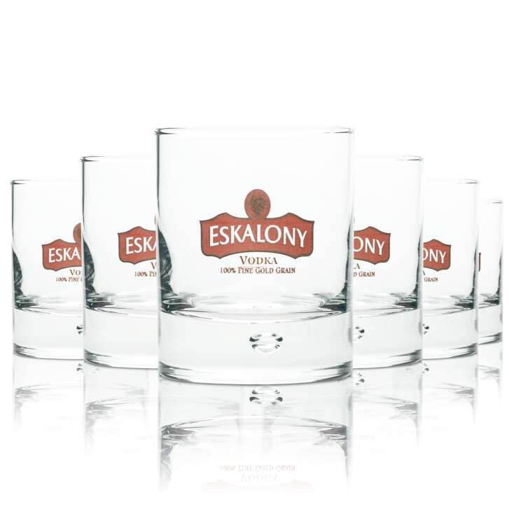 6x Eskalony Vodka verre tumbler bulle 2cl 4cl verres à cocktail Air Bubble LowBall