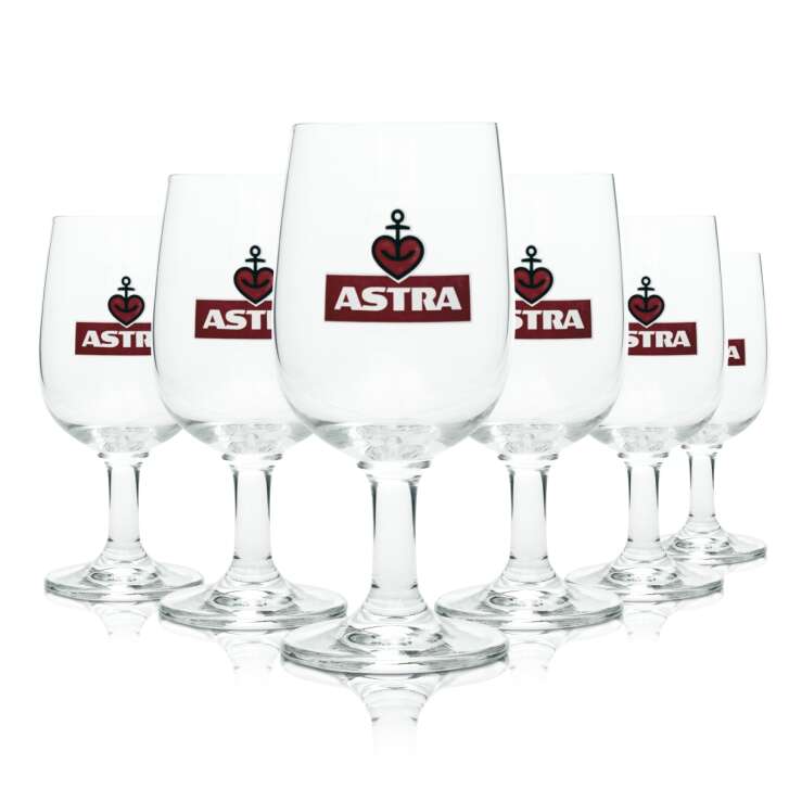 6x Astra verre à bière coupe 0,2l Ritzenhoff Tulpe Gläser Kiez Brauerei St Pauli Bar