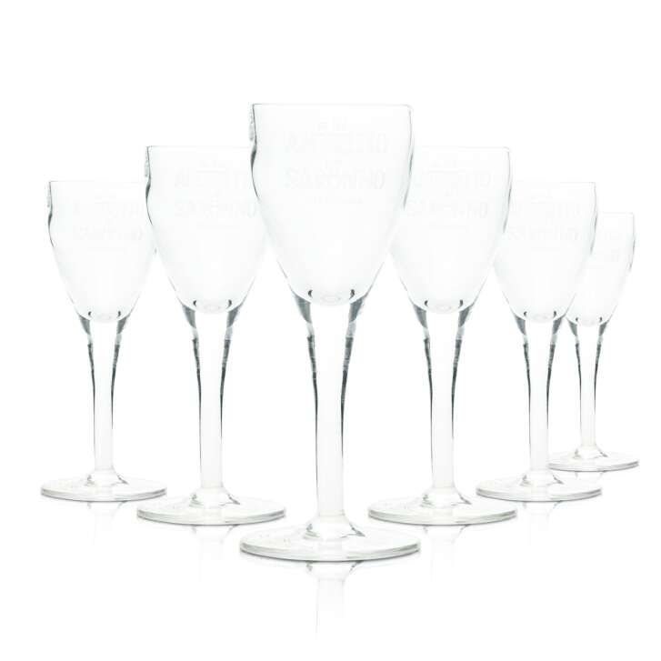 6x Amaretto Saronno Liqueur Verre 2cl 4cl Verres à schnaps Stamper Shot Bar court