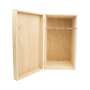 Nonino Grappa Riserva Boîte en bois naturel 40x23x24cm Boîte déco Boîte présentoir Show