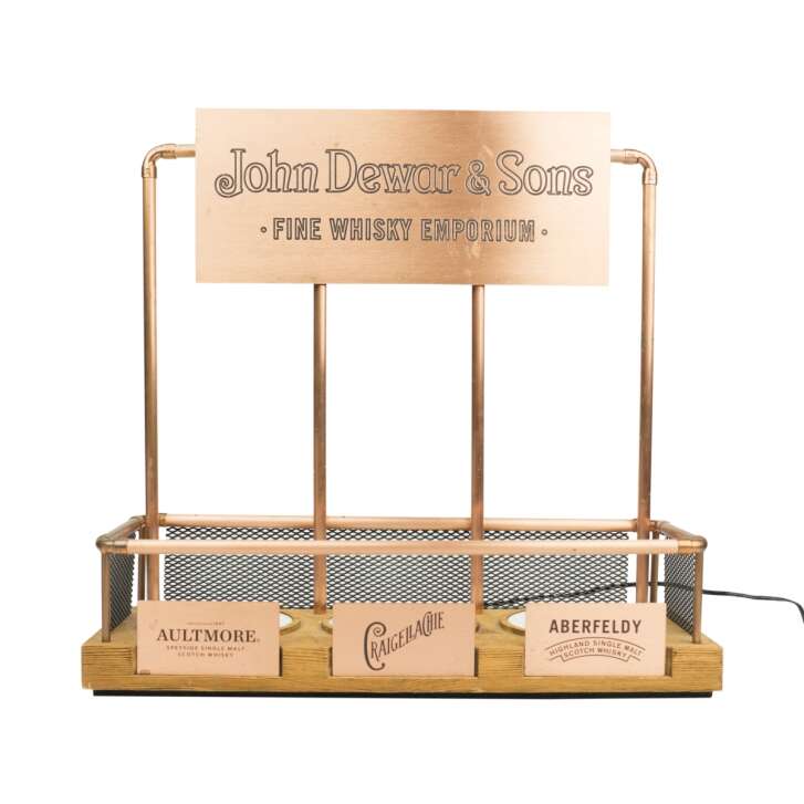 John Dewar&Sons Whiskey Glorifier Enseigne lumineuse LED Présentoir Bouteilles