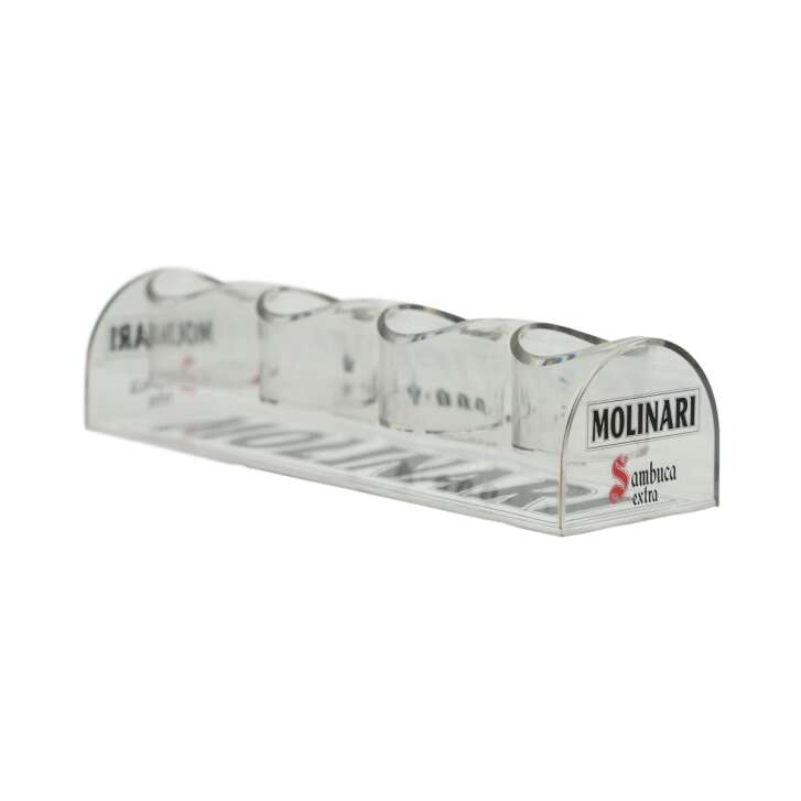 Molinia Extra Sambuca Plateau 4 verres Shot Support dalcool Présentation Display