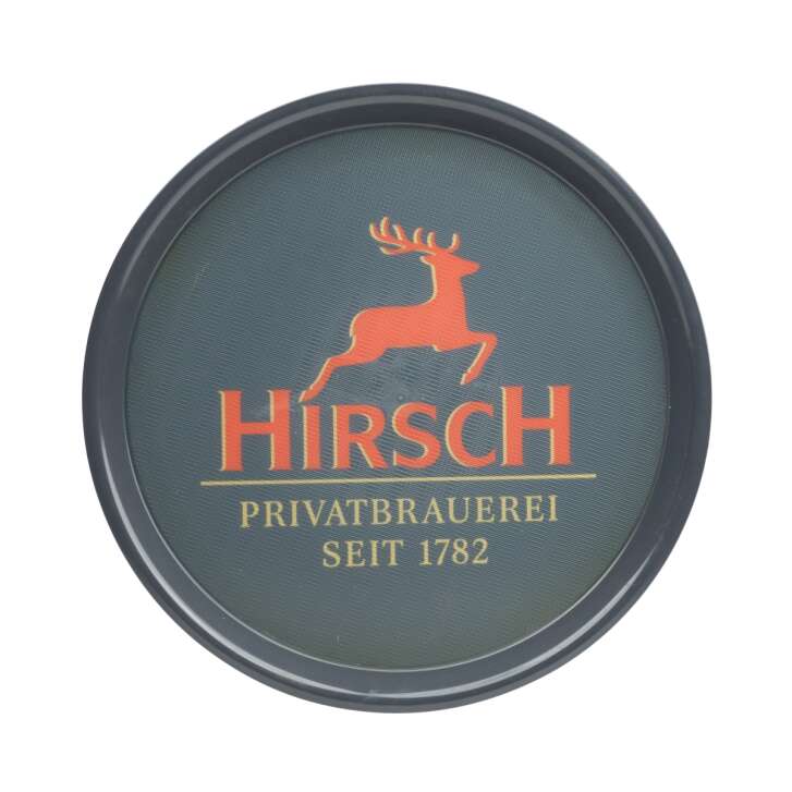 Hirsch Bräu Plateau à bière Verres antidérapants Serveur Gastro Plateau de service gris