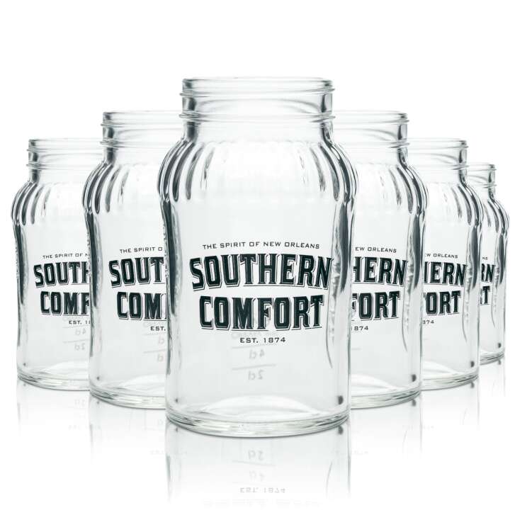 6x Southern Comfort verre à whisky Mason Jar 330ml bouchon à vis verres à long drink