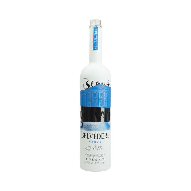 Belvedere Vodka 1,75l bouteille vide Janelle Monae édition blanche Déco Lampe Bar VIDE