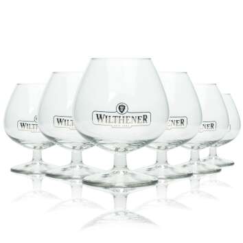 6x Wilthhener Verre à eau-de-vie de vin 0,25l...