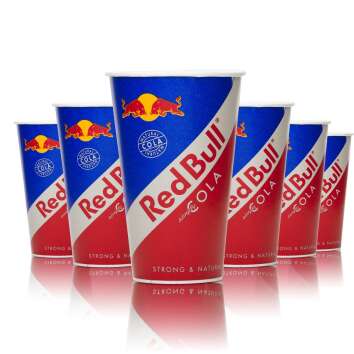 100x Red Bull Energy gobelets jetables papier Red Bull...