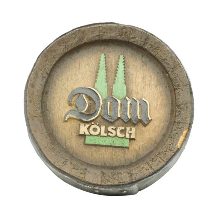 Dom Kölsch Bière Bière en fût Couvercle Panneau publicitaire imitation bois Fond de fût plastique vert