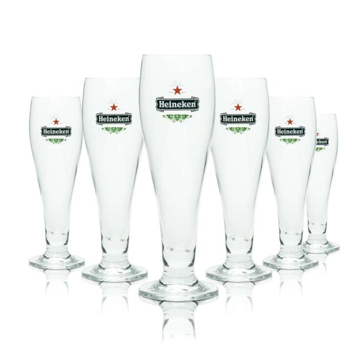 6x Heineken Verre à bière 0,2l Coupe SuperPrestige Ritzenhoff Tulipe Verres à pils Beer
