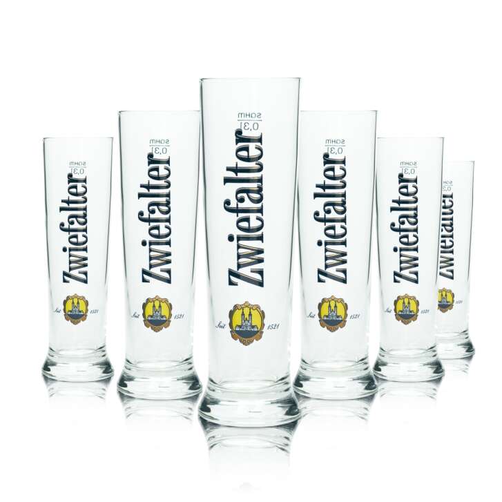 6x Zwiefalter verre à bière 0,3l gobelet Vancouver Sahm Willi Tumbler verres coupe