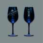 1x Moet Chandon Coupe de Champagne en verre véritable bleu
