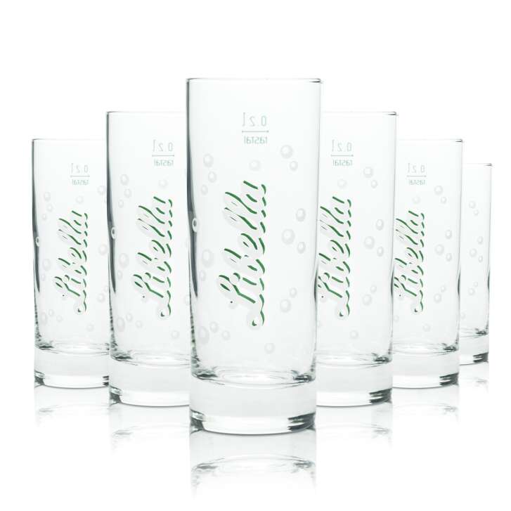 6x Libella verre à limonade 0,2l Tinabecher Rastal Retro Collector Glasses Edition Bar