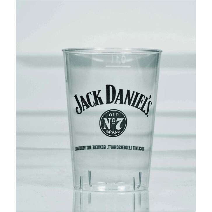 40x Jack Daniels Whiskey gobelets jetables 0,1l en plastique