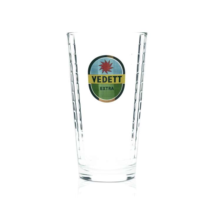 Verre à bière Vedett 0,33l Gobelet "Extra" Verres en relief Bière Belgique Craft Pils 33cl