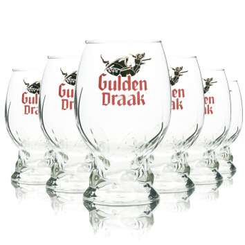 6x Gulden Draak Verre à bière 0,5l Verres...