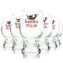 6x Gulden Draak Verre à bière 0,5l Verres de coupe Belgium Beer Glasses Verre