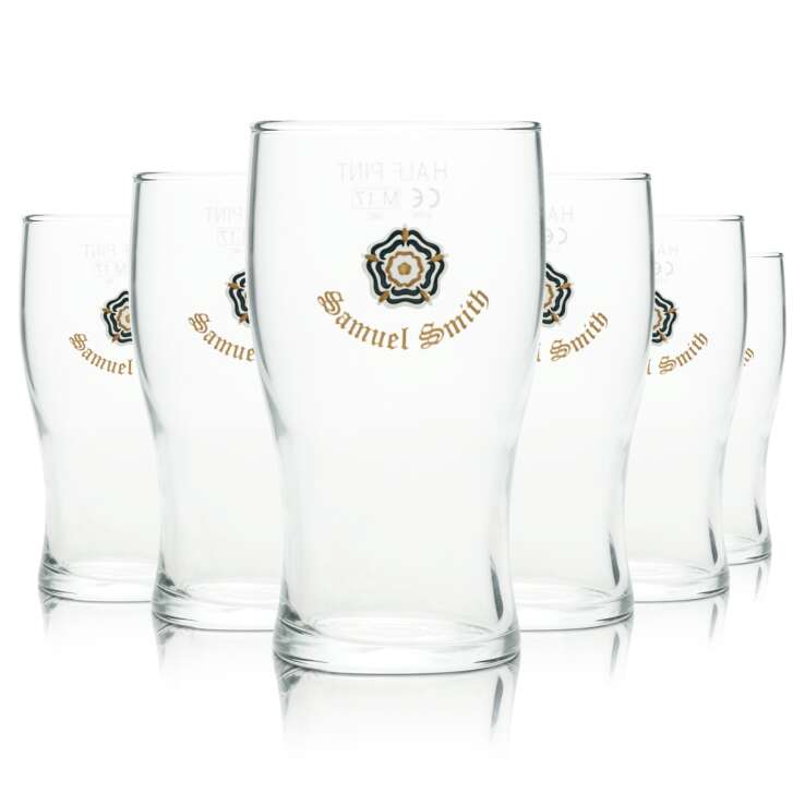 6x Samuel Smith verre à bière 0,3l gobelet 1/2 pinte Craftbeer ARC England Willi Cup