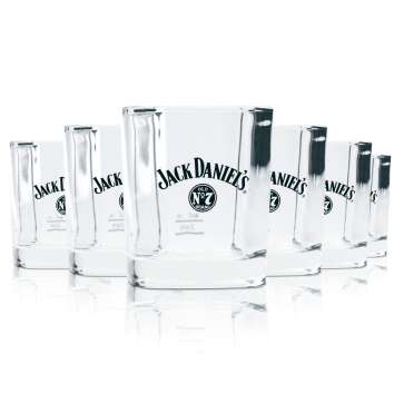 6x Jack Daniels Verre 0,2l Whiskey Tumbler Verres...