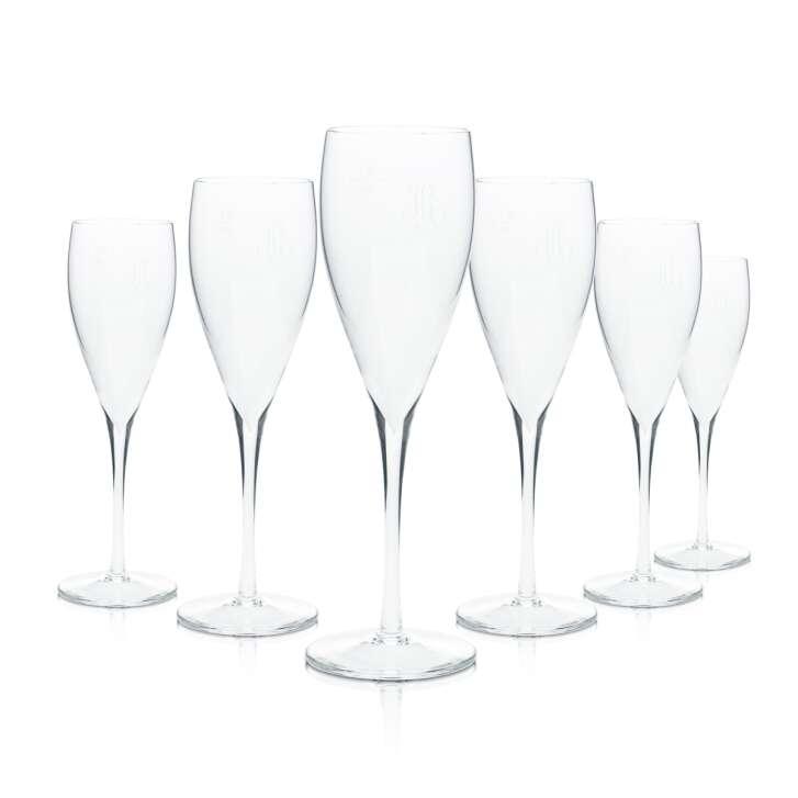 6x Verres à champagne Louis Roederer 0,1 l Flûte Calice Apéritif Vin mousseux Verres en cristal