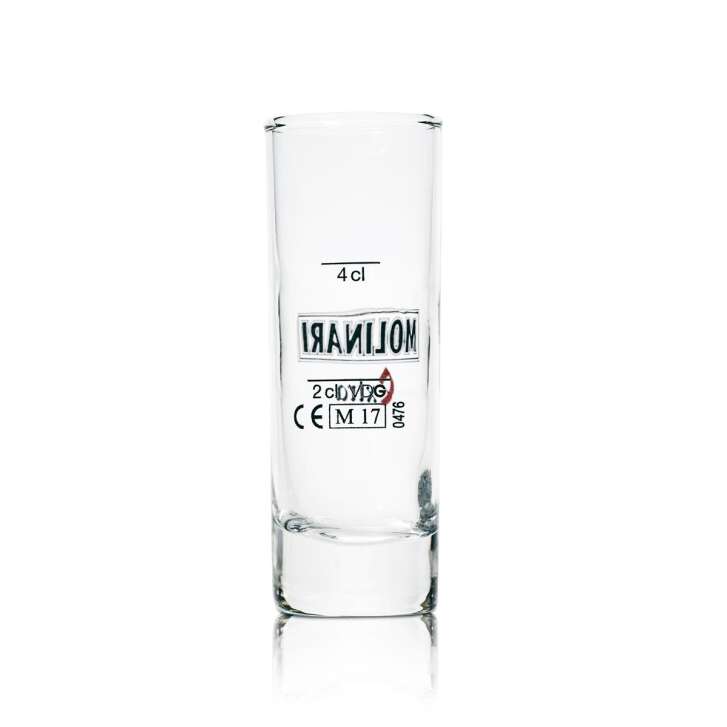 6x Verre à shot Molinari Extra Sambuca 4 cl