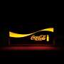 Coca Cola Vintage Enseigne lumineuse 61x32 "Welle" LED changement de couleur rouge blanc Sign Néon