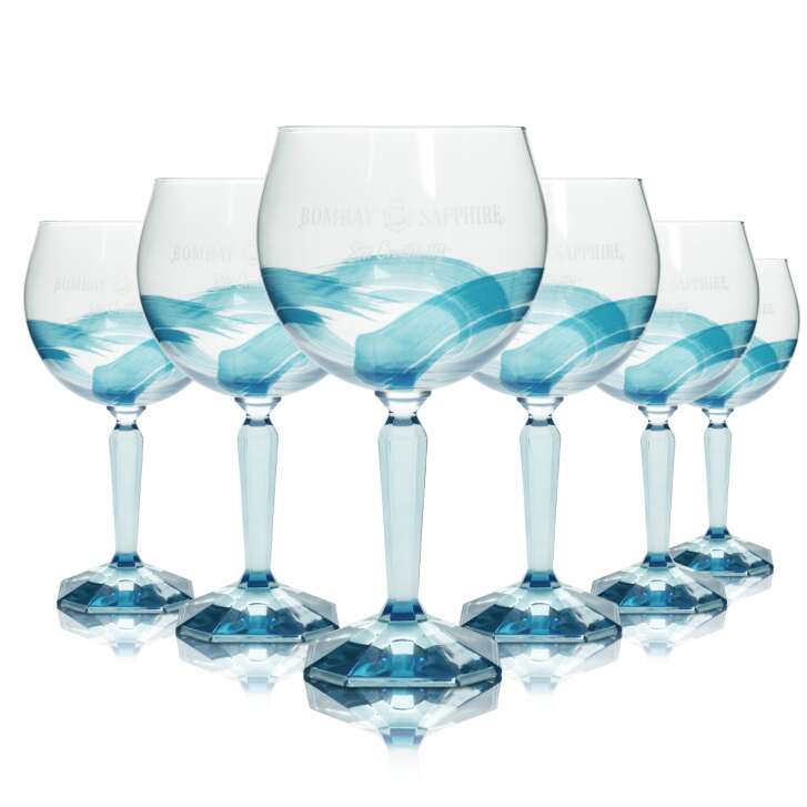 6x Bombay Sapphire Gin verre Stir Creativity 68cl verres édition spéciale Ballon Bar