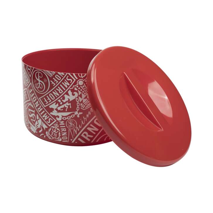 1x Smirnoff Vodka Refroidisseur Glacière ronde rouge
