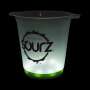 Sourz Refroidisseur de liqueur LED simple vert/blanc Bouteilles Boîte à glaçons Récipient Bar
