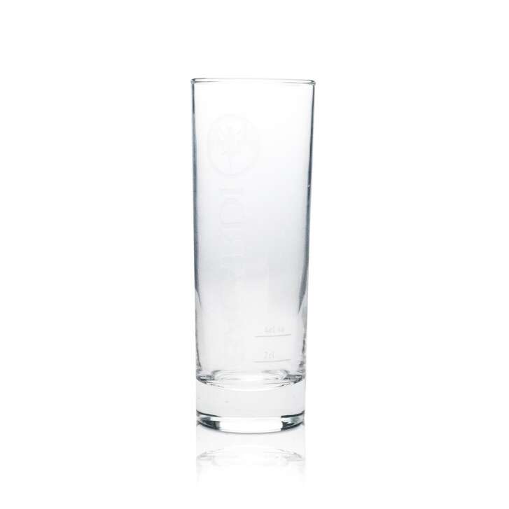 6 verres à long drink Bacardi Rum, écriture fine blanche