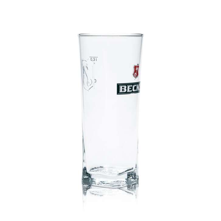 6 verres à bière Becks 0,3 l Henry Willi verres relief imprimés brasserie