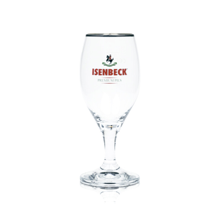 6 verres à bière Isenbeck 0,2 l, forme tulipe, brasserie Ritzenhoff, pour bar à bière
