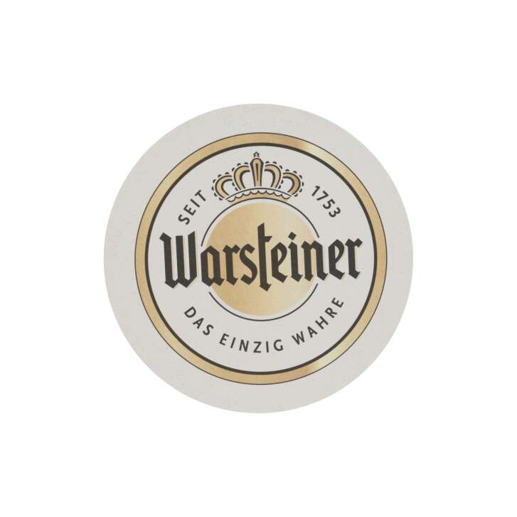 100x Warsteiner Sous-verres 11cm Ø Verre Feutre à Bière Gastro Table Déco