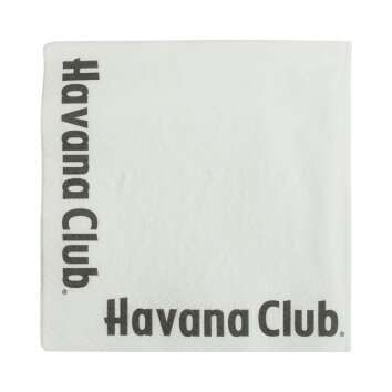 100x Havana Club Rhum Serviettes blanches Gastro...