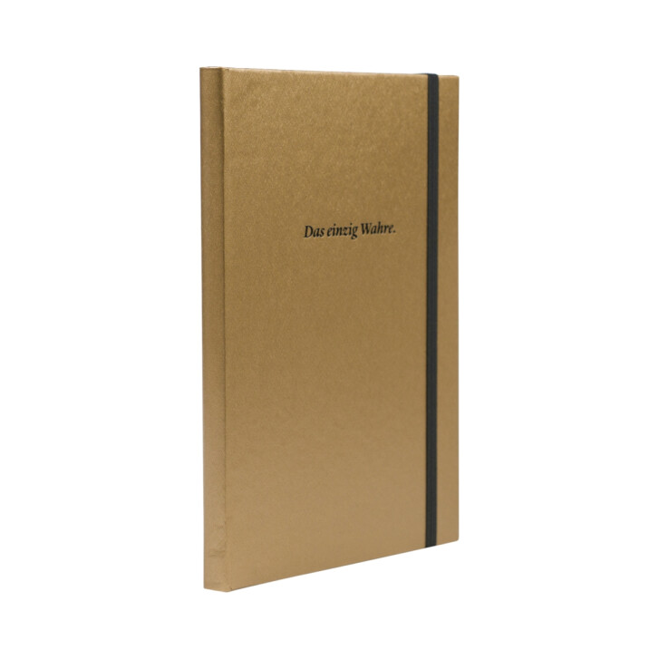 Carnet Warsteiner DIN A5 doré « Das einzig Wahre » (Le seul vrai) Carnet de notes Beer