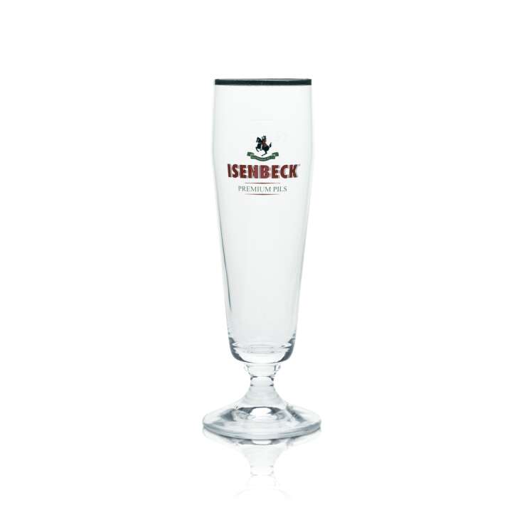 6 verres à bière Isenbeck 0,2 l, coupe, bord doré  Ritzenhoff, neufs