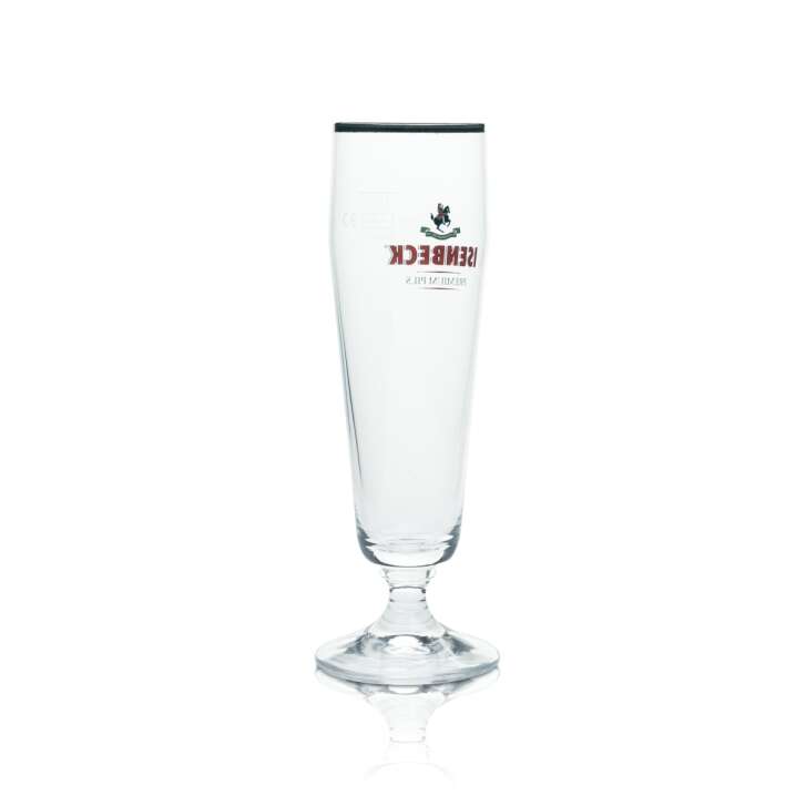 6 verres à bière Isenbeck 0,2 l, coupe, bord doré  Ritzenhoff, neufs