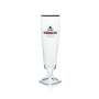 6 verres à bière Isenbeck 0,2 l, coupe, bord doré  Ritzenhoff, neufs