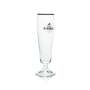 6 verres à bière Isenbeck 0,2 l, coupe, bord doré  Ritzenhoff, neufs