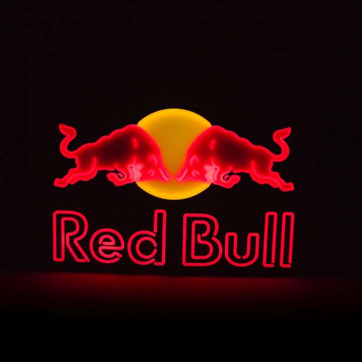 Red Bull Energy Enseigne lumineuse XXL 92x67cm néon LED panneau mur bar