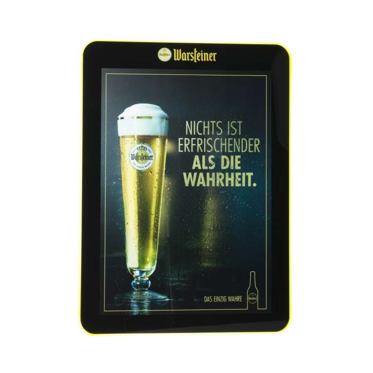 Warsteiner Bier Enseigne lumineuse DIN A2 Poster Cadre LED Panneau daffichage 4 motifs