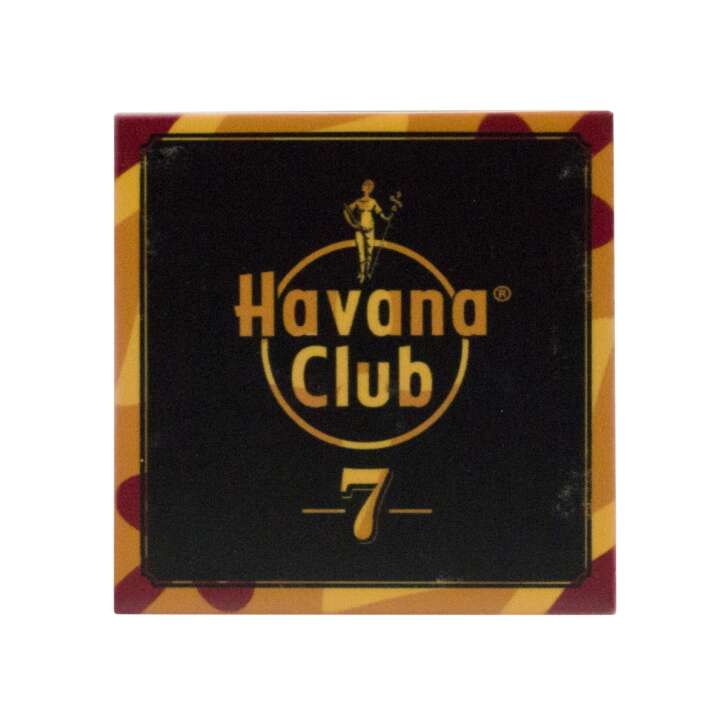 Havana Club Rum Dessous de verre 10x10 Carreau Porcelaine Orange Verre Dessous de verre Bar