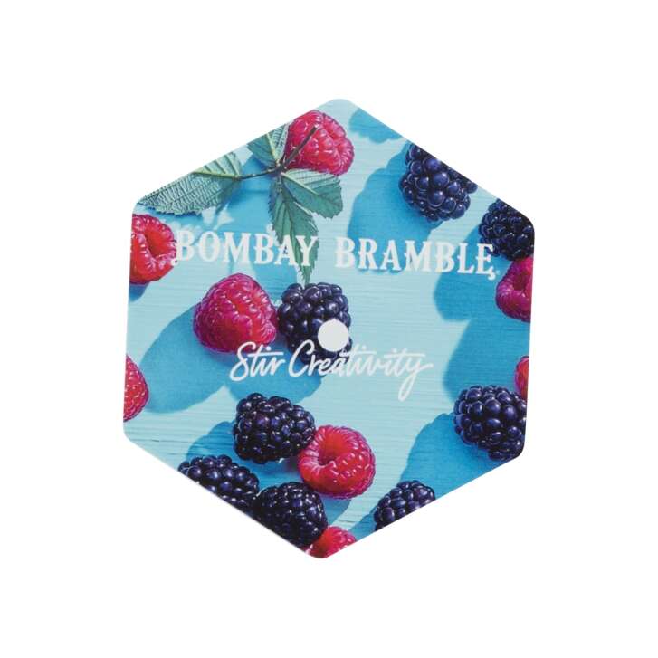 6x Bombay LED Coaster Sapphire Gin Bramble Dessous-de-verre en verre Dessous-de-verre lumineux