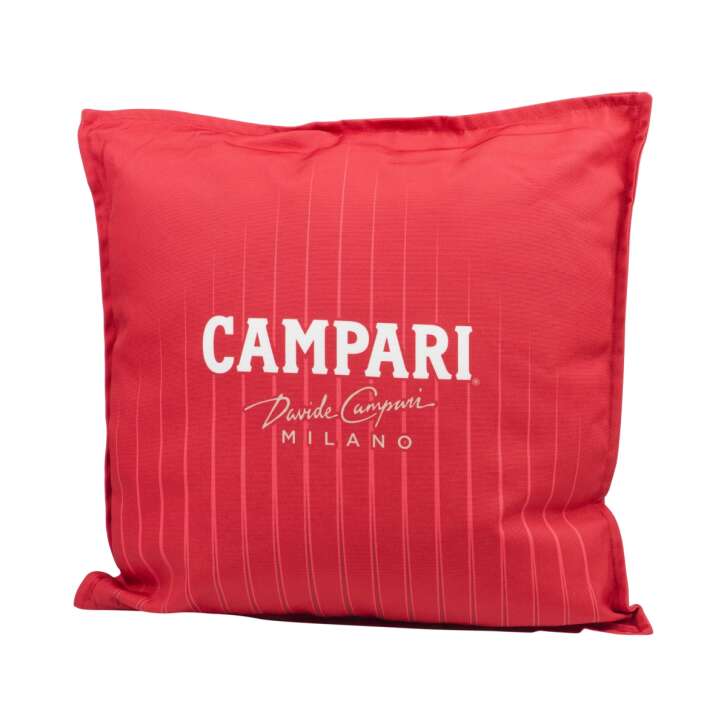 Campari Coussin Rouge "Milano" Tissu Outdoor Lounge Canapé Déco Rouge Negroni Design