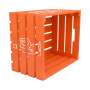 Aperol Spritz Caisse en bois orange 45x38x26cm Siège Table Outdoor Jardin Coffre