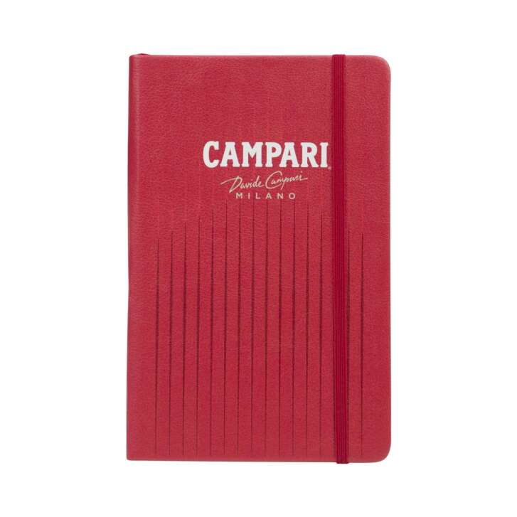 Campari Carnet "Milano" Rouge 20x13cm Calendrier Cocktail Recettes Reminder